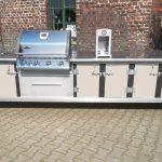 Outdoor Küche Lux mit Gas-Grill Napoleon Bilex 485 und 2er Kochfeld